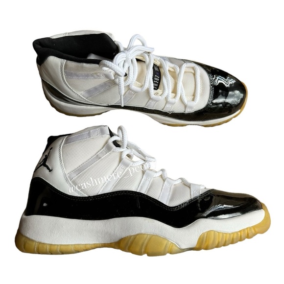 NIB Nike Air Jordan 11 Retro Size 12 White/Black Concord Men 2000 136046-101 - Picture 3 of 9